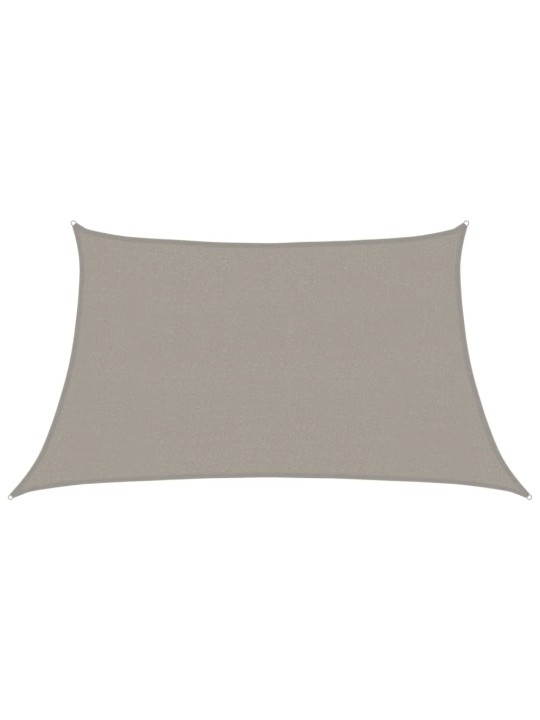 Stínicí plachta 160 g/m² lichoběžník světle šedá 3/4 x 2 m hdpe