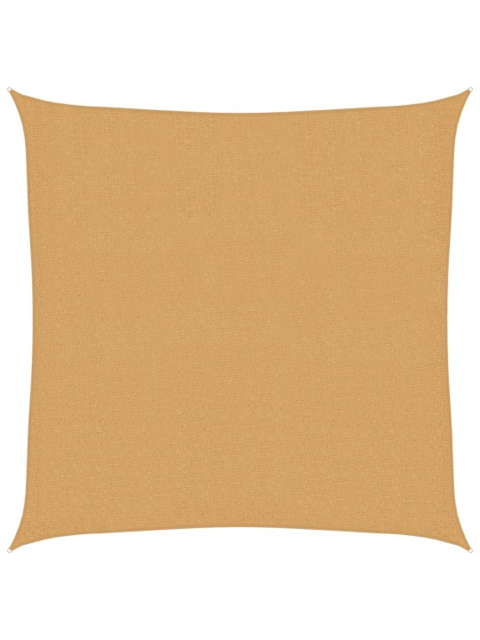Plachta proti slunci 160 g/m² čtverec písková 3 x 3 m HDPE