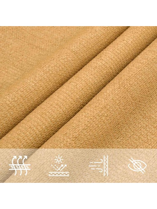 Stínicí plachta 160 g/m² trojúhelník písková 2,5x2,5x3,5 m hdpe