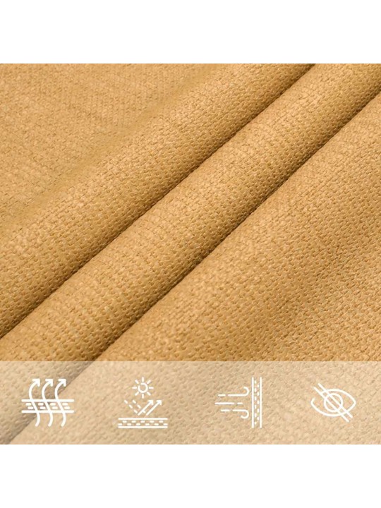 Stínicí plachta 160 g/m² trojúhelník písková 3,6x3,6x3,6 m hdpe