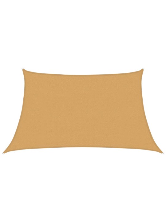 Stínicí plachta 160 g/m² lichoběžník světle šedá 3/4 x 2 m hdpe