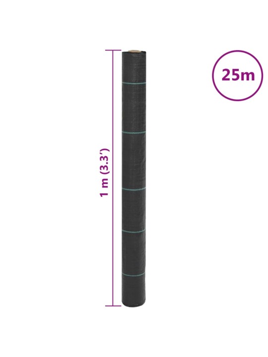 Mulčovací textilie černá 1 x 25 m PP