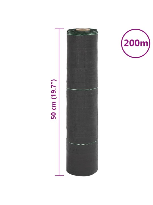 Mulčovací textilie černá 0,5 x 200 m pp
