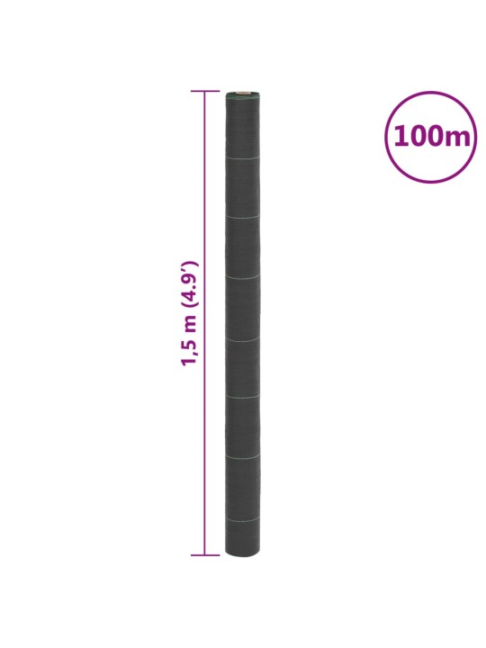 Mulčovací textilie černá 1,5 x 100 m PP