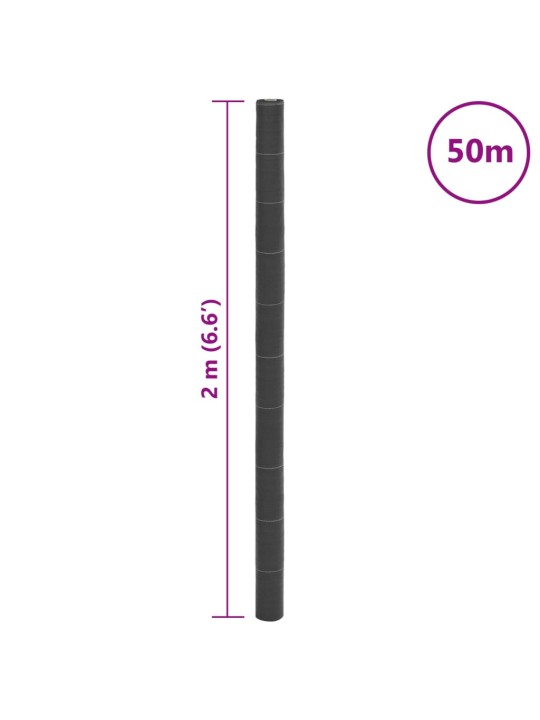 Mulčovací textilie černá 2 x 50 m PP