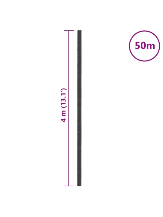 Mulčovací textilie černá 4 x 50 m PP