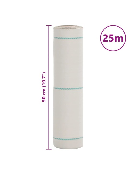 Mulčovací textilie bílá 0,5 x 25 m pp