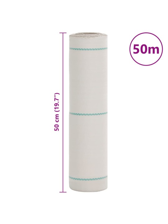 Mulčovací textilie bílá 0,5 x 50 m PP