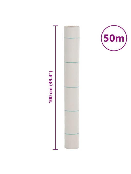 Mulčovací textilie bílá 1 x 50 m PP