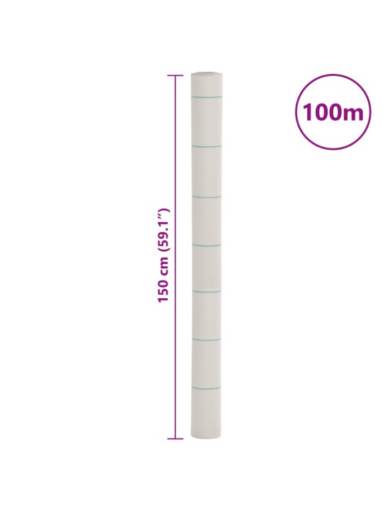 Mulčovací textilie bílá 1,5 x 100 m PP