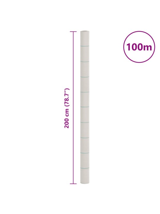 Mulčovací textilie bílá 2 x 100 m PP