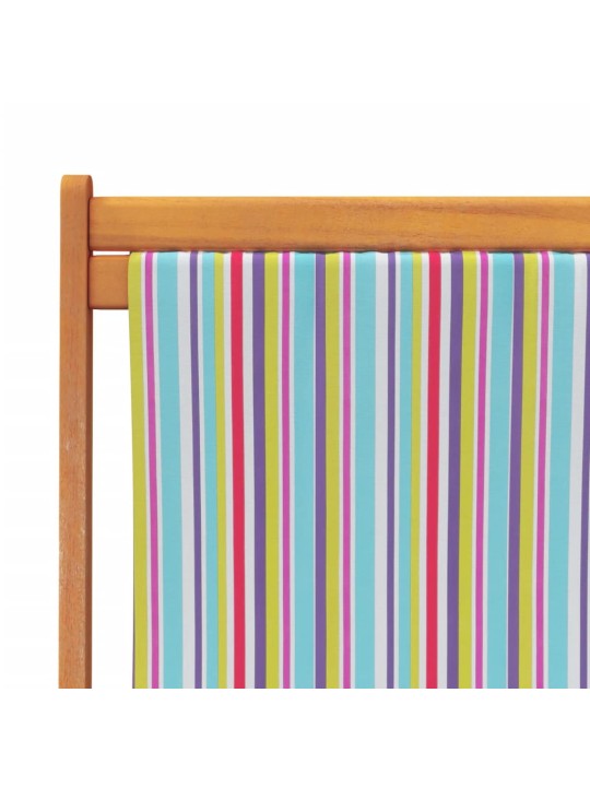 Skládací plážová křesla 2 ks vícebarevná textil