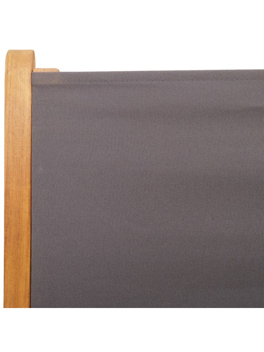 Polohovací zahradní židle 8 ks antracitové textil a masiv