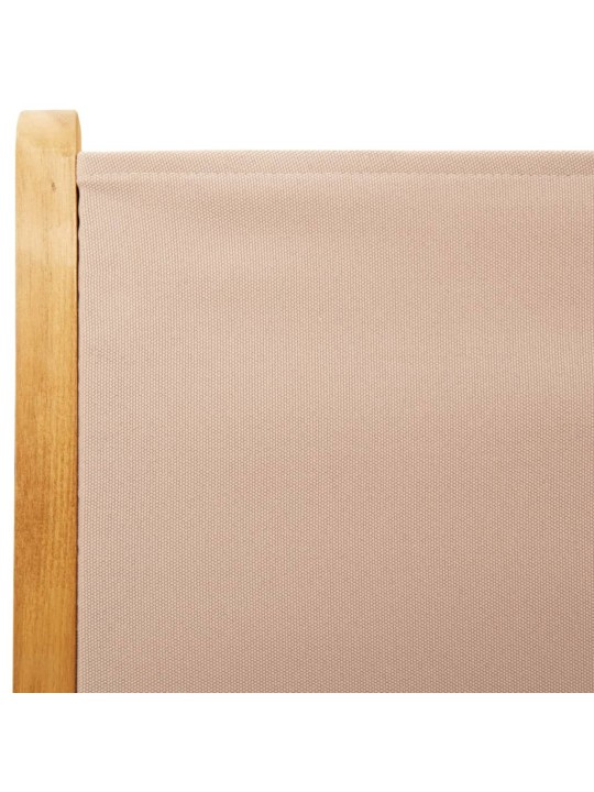 Polohovací zahradní židle 4 ks taupe textil a masivní dřevo
