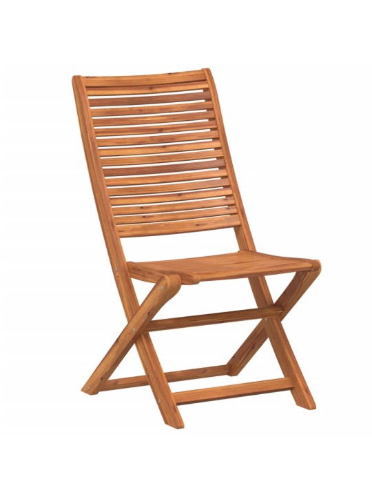 Skládací zahradní židle 6 ks 51x66x95 cm masivní akáciové dřevo