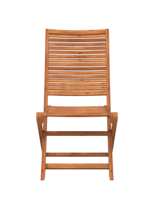 Skládací zahradní židle 6 ks 51x66x95 cm masivní akáciové dřevo