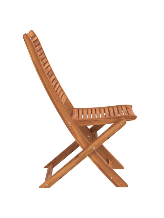 Skládací zahradní židle 6 ks 51x66x95 cm masivní akáciové dřevo