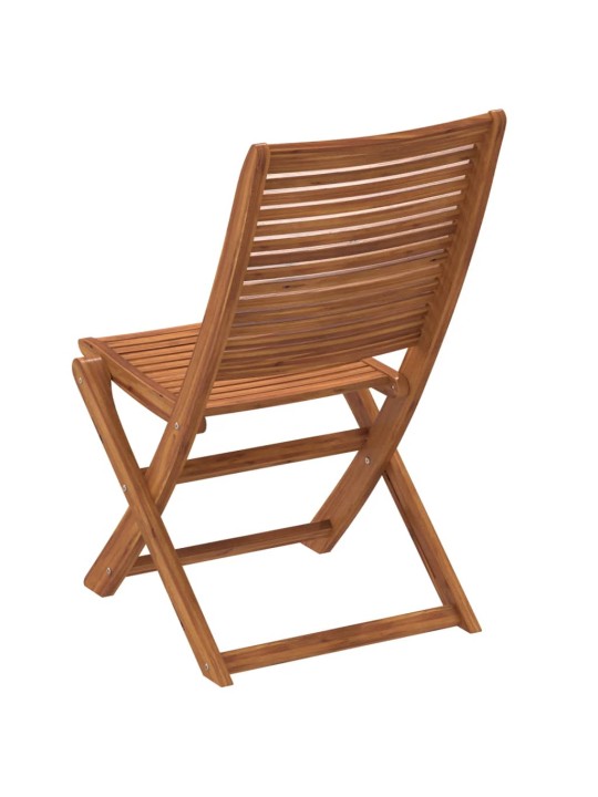 Skládací zahradní židle 6 ks 51x66x95 cm masivní akáciové dřevo