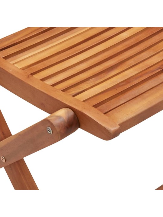 Skládací zahradní židle 6 ks 51x66x95 cm masivní akáciové dřevo
