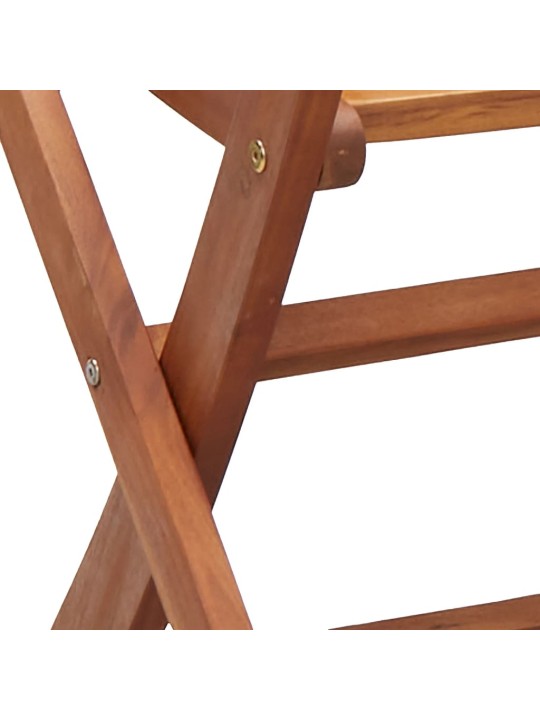 Skládací zahradní židle 6 ks 51x66x95 cm masivní akáciové dřevo