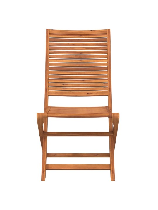 Skládací zahradní židle 8 ks 51x66x95 cm masivní akáciové dřevo