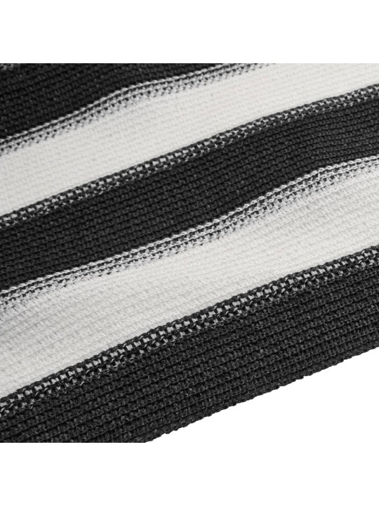 Stínicí tkanina antracitová a bílá 1,5 x 50 m HDPE 75 g/m²
