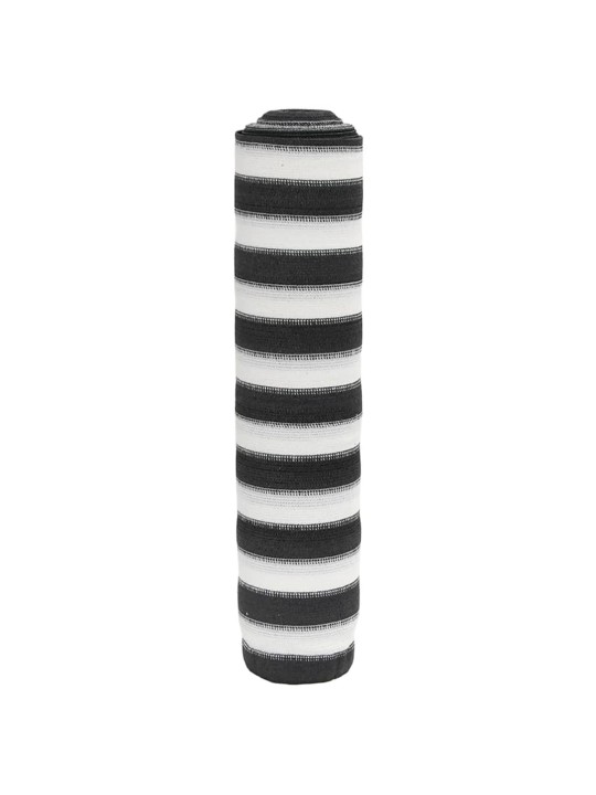 Stínicí tkanina antracitová a bílá 1,8 x 10 m HDPE 75 g/m²