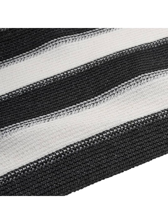Stínicí tkanina antracitová a bílá 1,8 x 10 m HDPE 75 g/m²