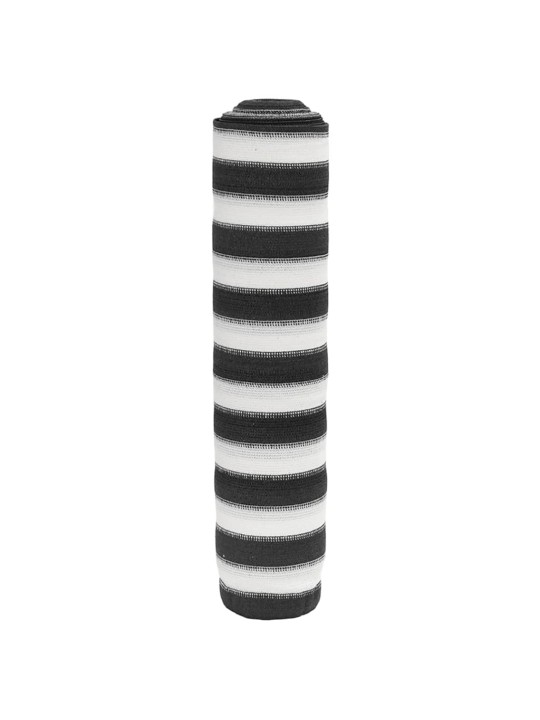 Stínicí tkanina antracitová a bílá 1,5 x 50 m hdpe 150 g/m²