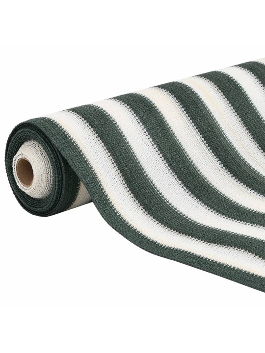 Stínící tkanina zelená a bílá 1,8 x 50 m hdpe 75 g/m²