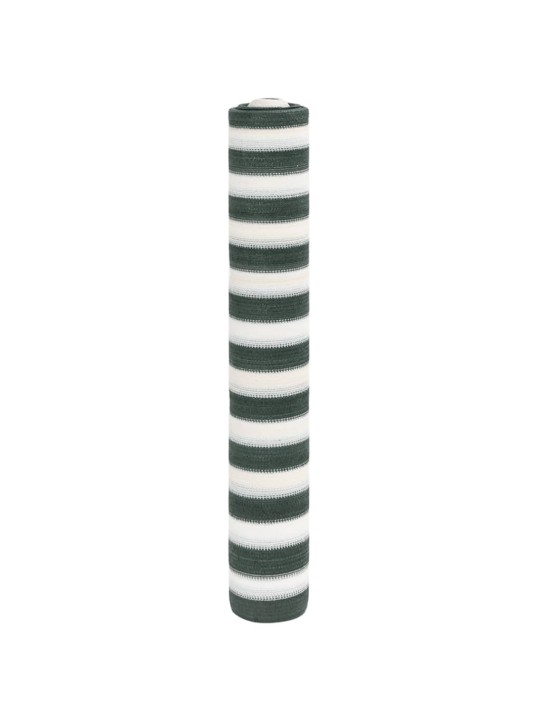 Stínící tkanina zelená a bílá 2 x 10 m hdpe 75 g/m²