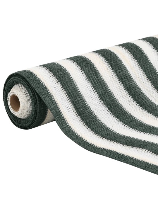 Stínící tkanina zelená a bílá 2 x 10 m hdpe 75 g/m²