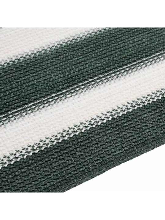 Stínící tkanina zelená a bílá 2 x 25 m hdpe 75 g/m²