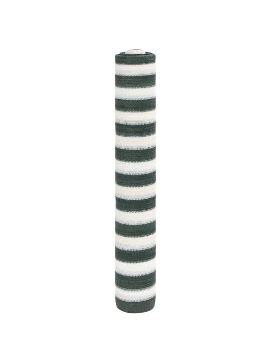 Stínící tkanina zelená a bílá 2 x 10 m hdpe 150 g/m²