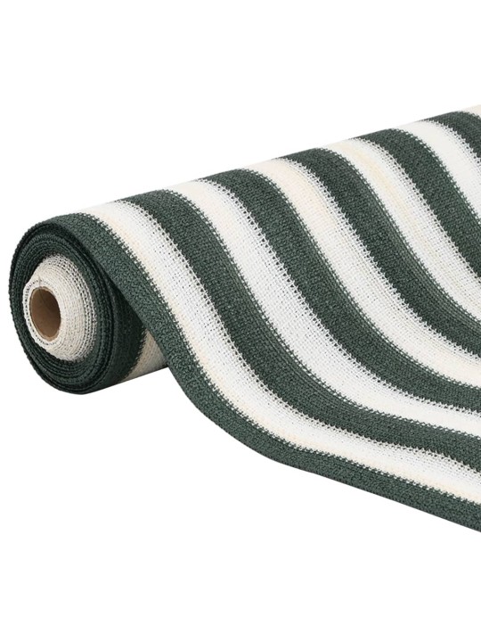 Stínící tkanina zelená a bílá 2 x 10 m hdpe 150 g/m²