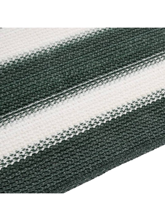 Stínící tkanina zelená a bílá 2 x 10 m hdpe 150 g/m²