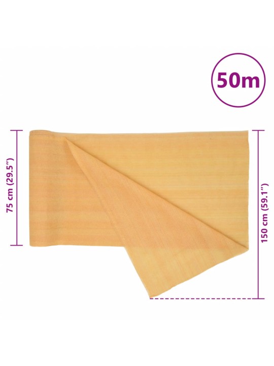 Stínící tkanina písková 1,5 x 50 m hdpe 150 g/m²