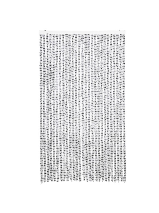 Závěs proti hmyzu světle šedý a tmavě šedý 118 x 220 cm žinylka