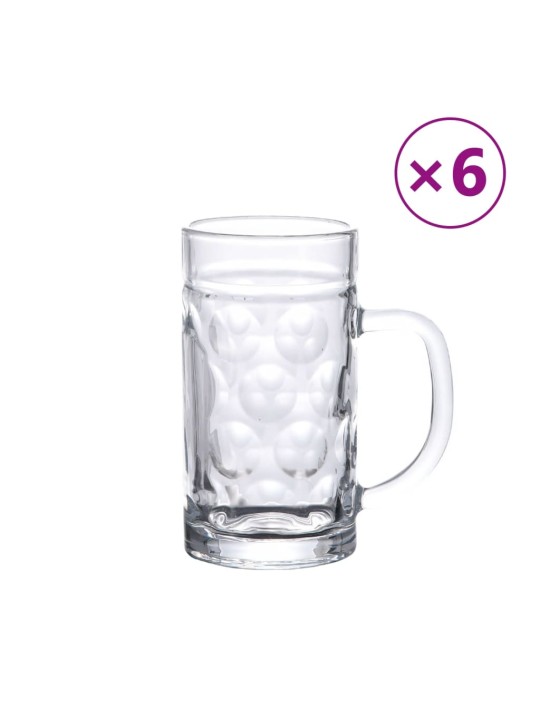 Pivní půllitry s uchem 6 ks 500 ml