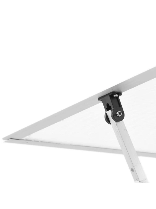 Skleník s podkladovým rámem stříbrný 169 x 58 x 195 cm hliník