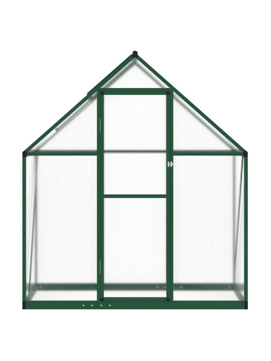 Skleník s podkladovým rámem zelený 169 x 58 x 195 cm hliník