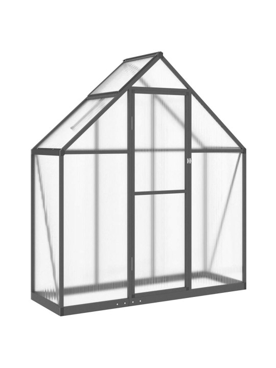Skleník s podkladovým rámem antracitový 169x58x195 cm hliník
