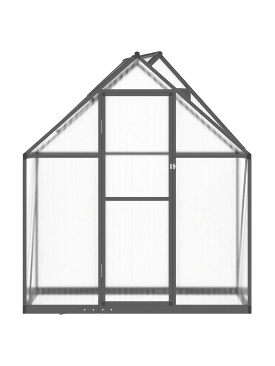Skleník s podkladovým rámem antracitový 169x58x195 cm hliník