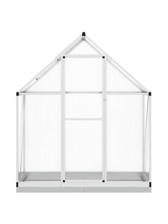 Skleník s podkladovým rámem stříbrný 169 x 58 x 202 cm hliník