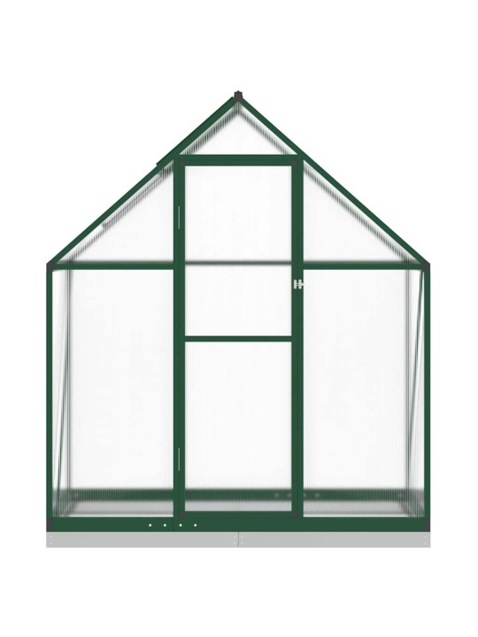Skleník s podkladovým rámem zelený 169 x 58 x 202 cm hliník
