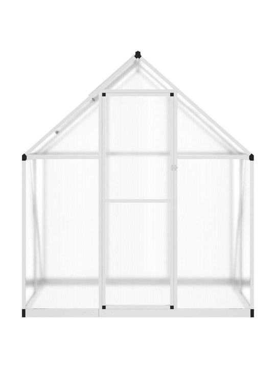 Skleník s podkladovým rámem stříbrný 169 x 114 x 195 cm hliník