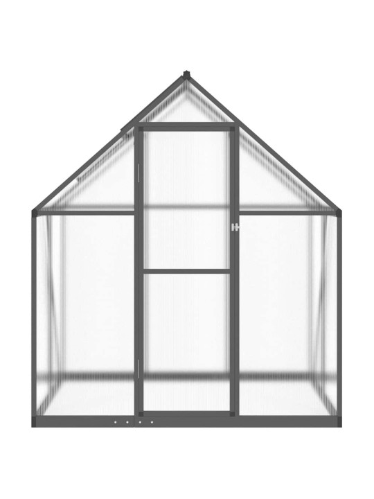 Skleník s podkladovým rámem antracitový 169x114x195 cm hliník