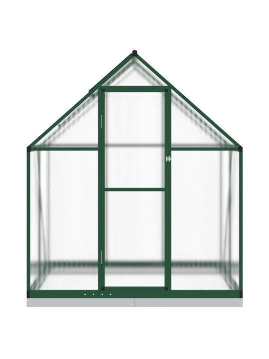 Skleník s podkladovým rámem zelený 169 x 114 x 202 cm hliník