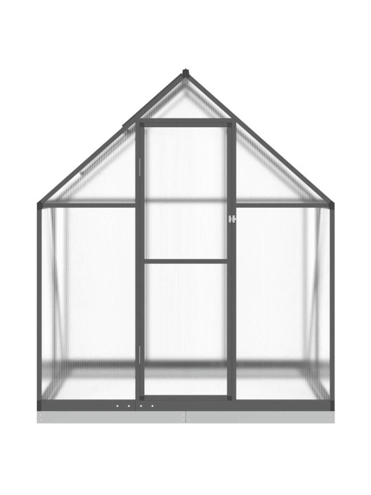 Skleník s podkladovým rámem antracitový 169x114x202 cm hliník