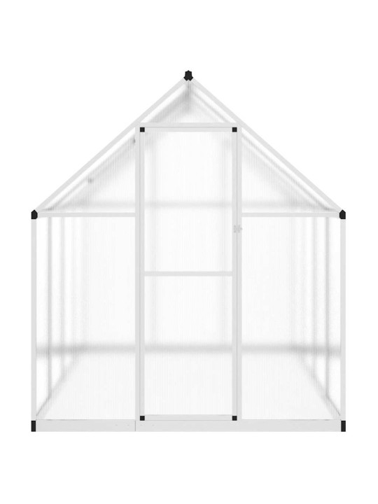 Skleník s podkladovým rámem stříbrný 224 x 169 x 195 cm hliník